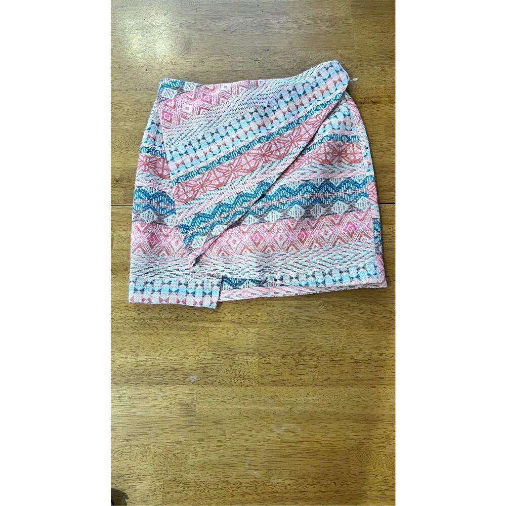 ZARA SKIRT AZTEC ASYMMETRICAL SKIRT WOMENS SIZE S